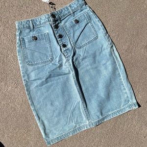 Cupcake and cashmere long jean skirt